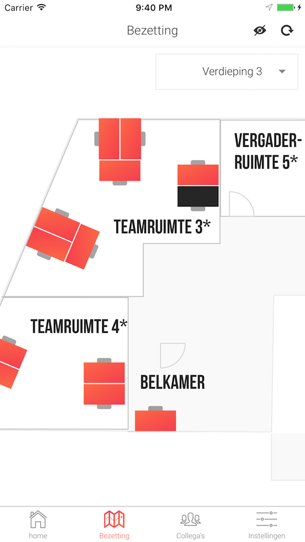 Interactive floor plan